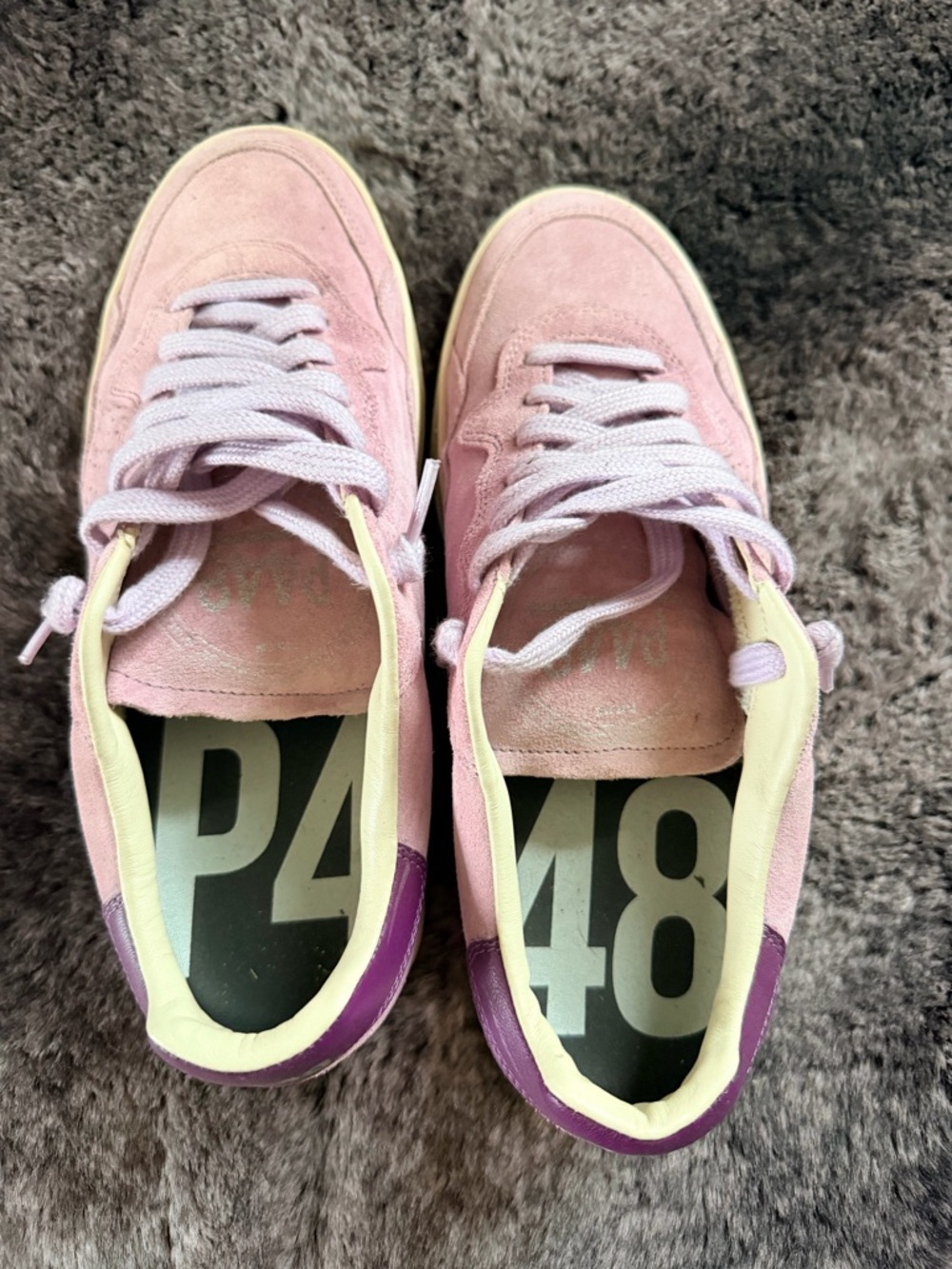 P448 purple Suede Sneakers - Picture 3 of 7